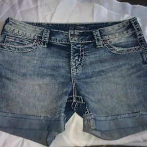 Silver shorts size 30w